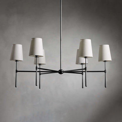 Mid Century Fabric Chandelier Ceiling Light | Galvexa