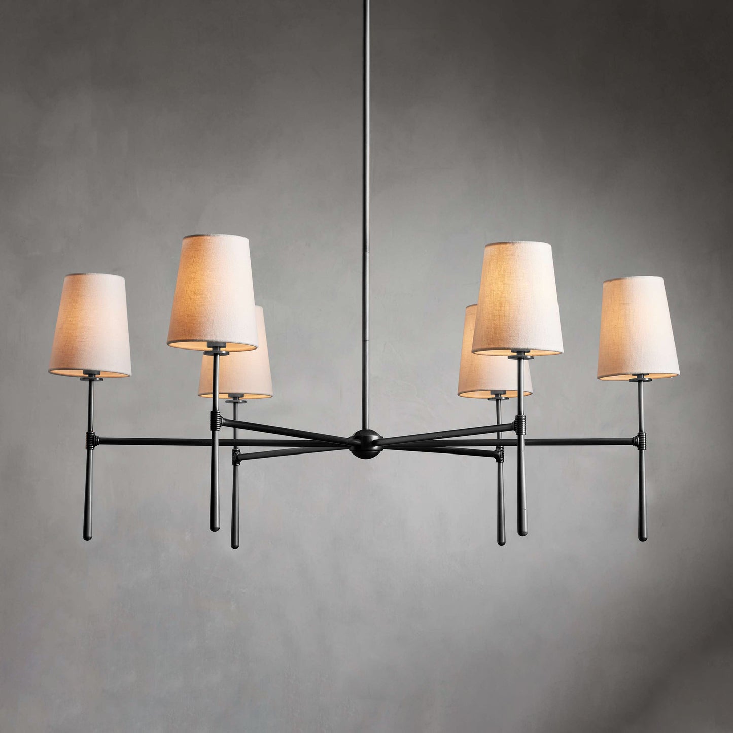 Mid Century Fabric Chandelier Ceiling Light | Galvexa