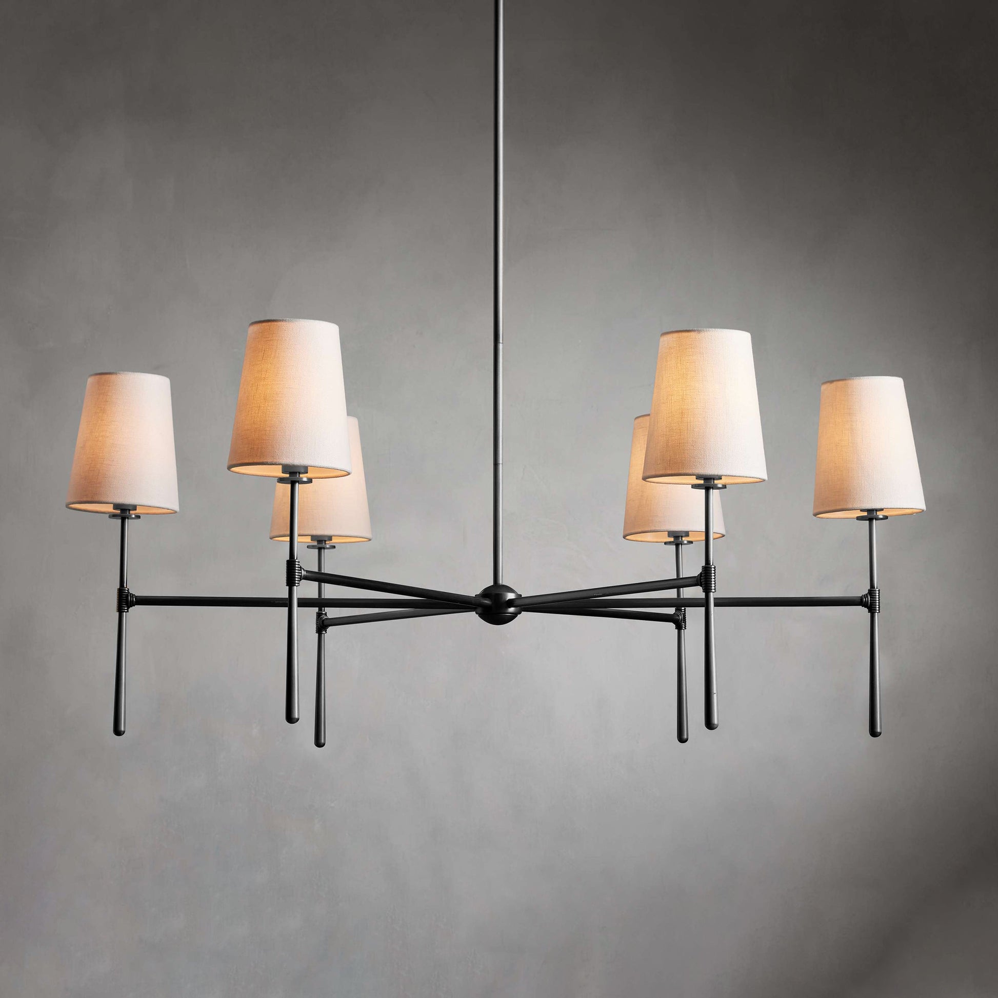 Mid Century Fabric Chandelier Ceiling Light | Galvexa