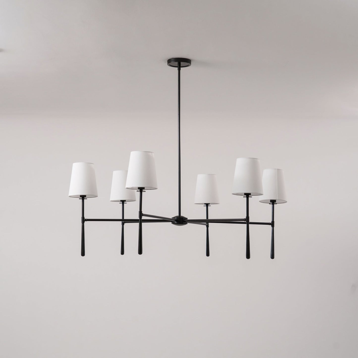 Mid Century Fabric Chandelier Ceiling Light | Galvexa