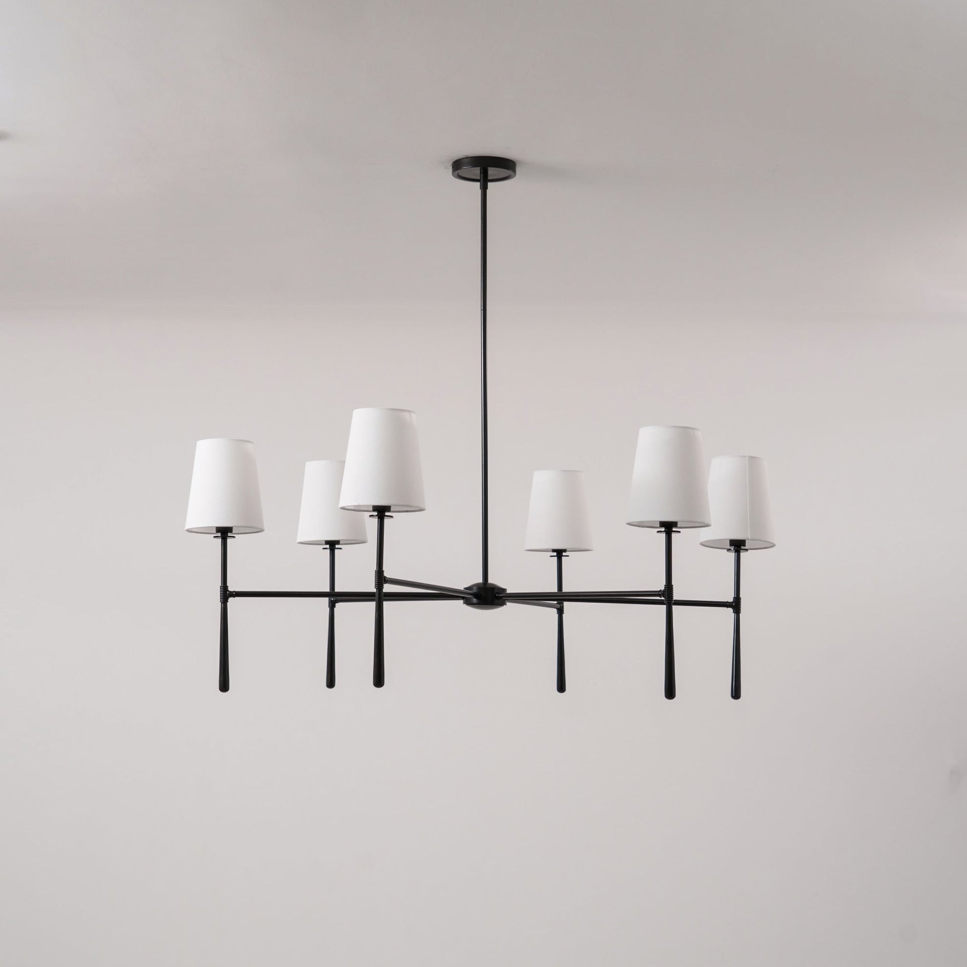 Mid Century Fabric Chandelier Ceiling Light | Galvexa