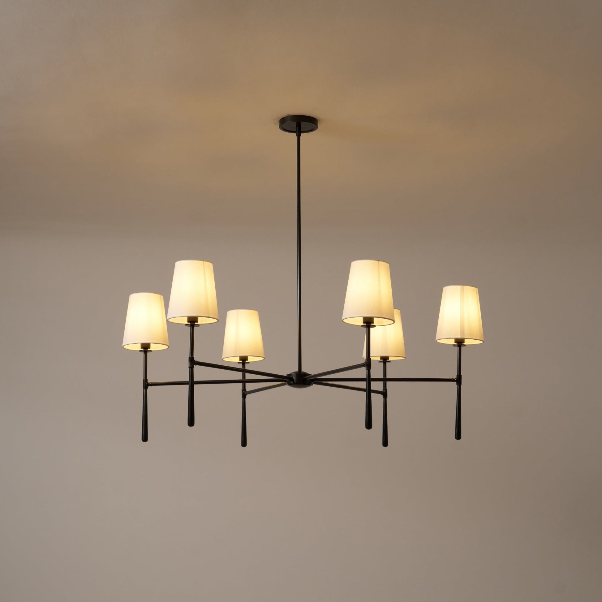 Mid Century Fabric Chandelier Ceiling Light | Galvexa