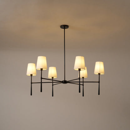 Mid Century Fabric Chandelier Ceiling Light | Galvexa