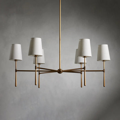Mid Century Fabric Chandelier Ceiling Light | Galvexa