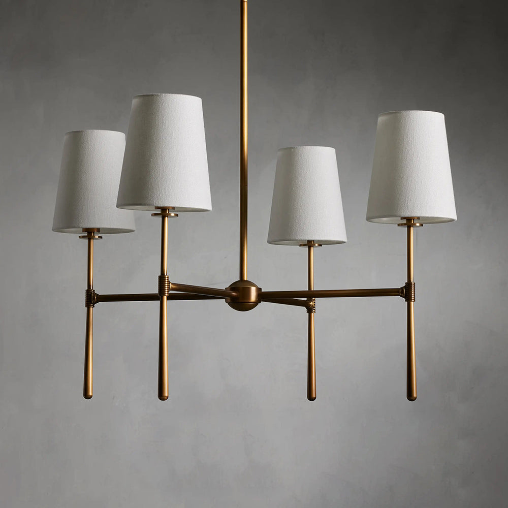Mid Century Fabric Chandelier Ceiling Light | Galvexa