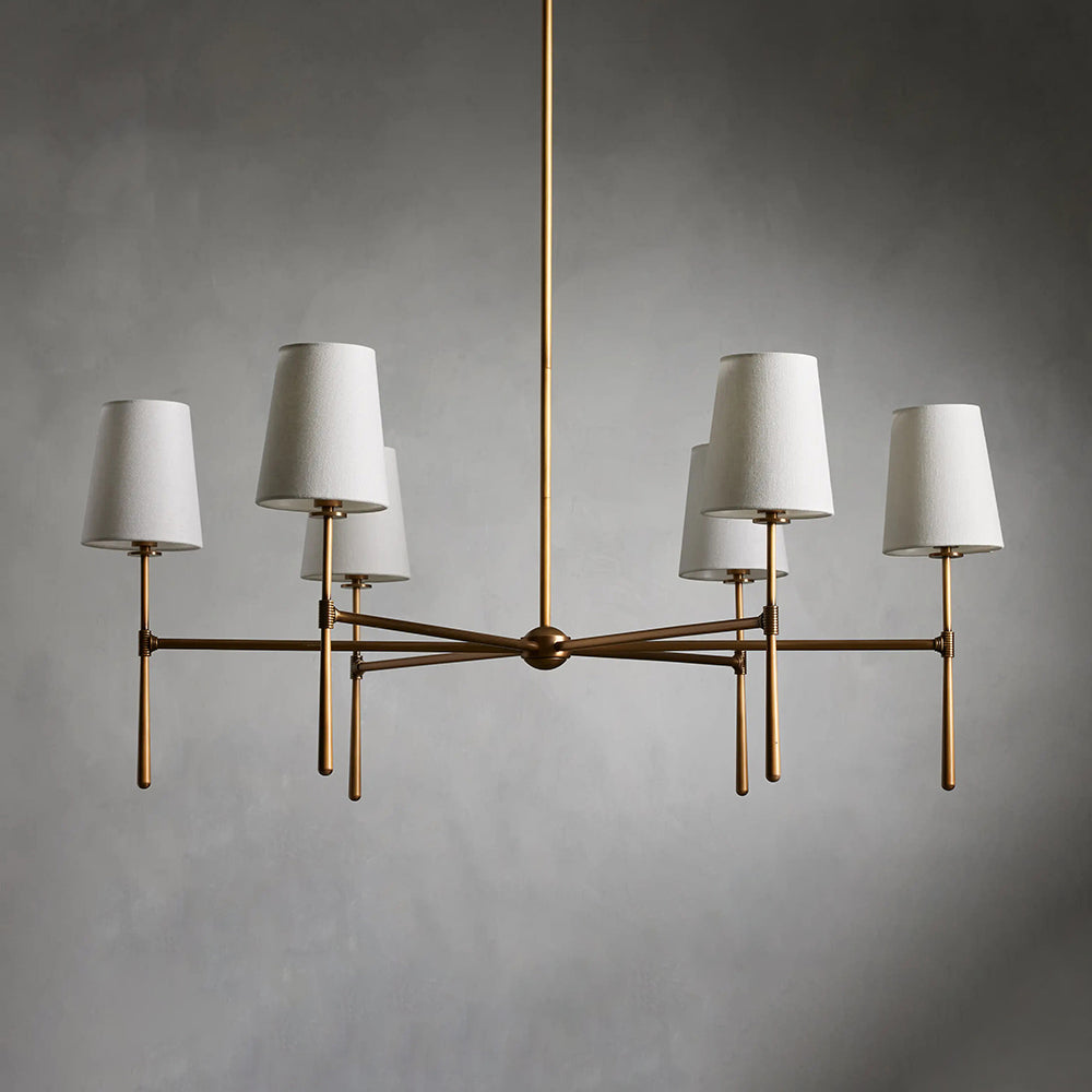 Mid Century Fabric Chandelier Ceiling Light | Galvexa