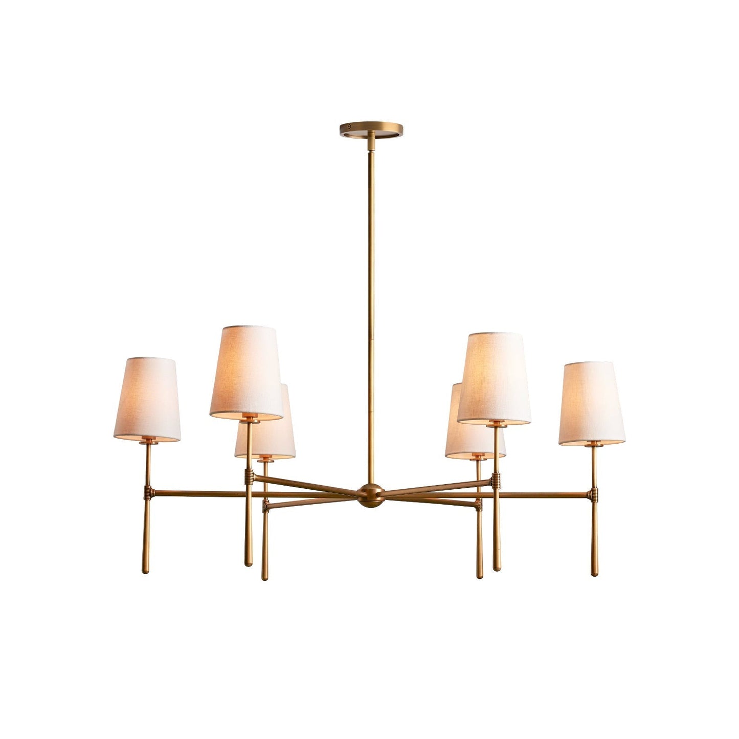 Mid Century Fabric Chandelier Ceiling Light | Galvexa