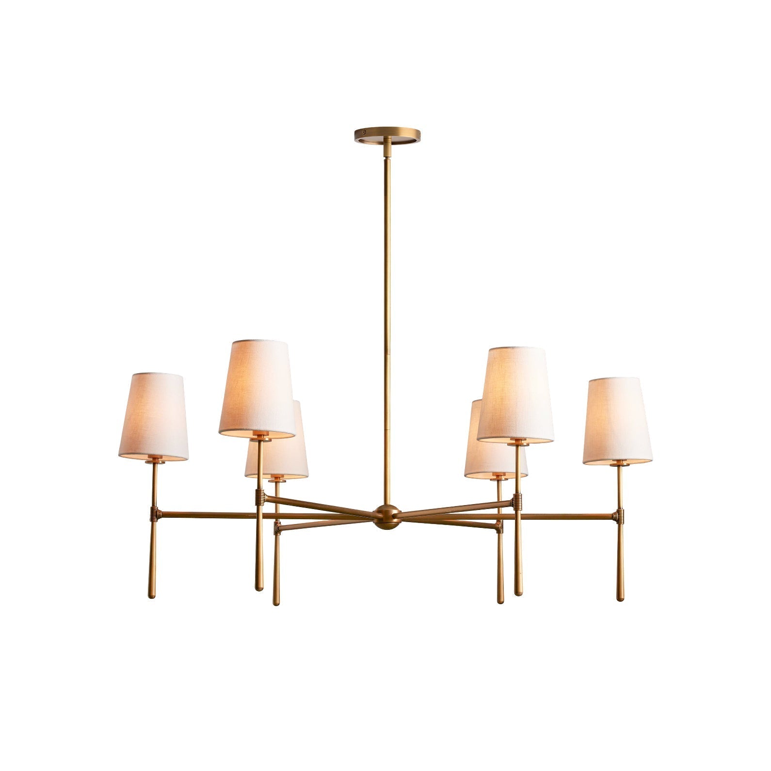 Mid Century Fabric Chandelier Ceiling Light | Galvexa