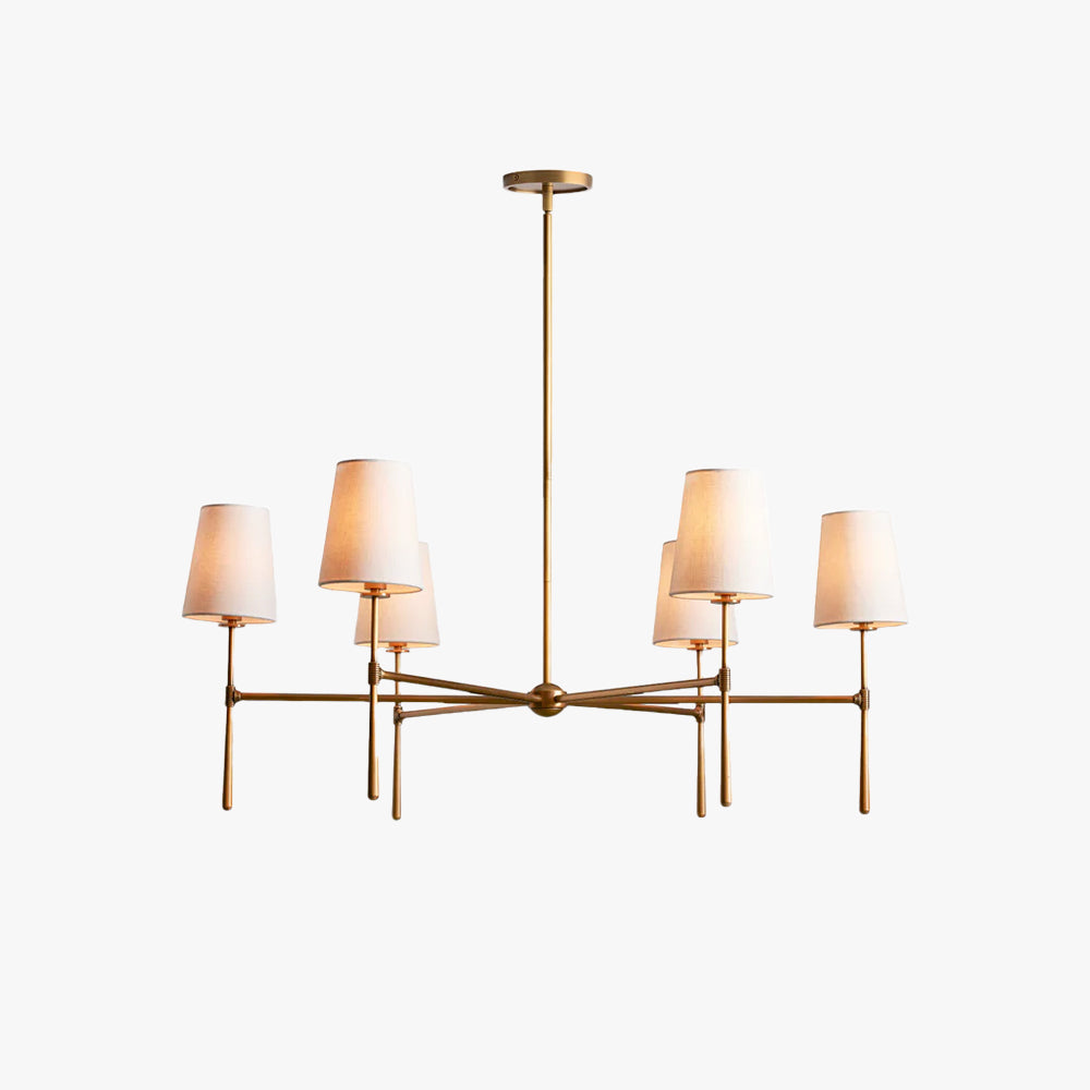 Mid Century Fabric Chandelier Ceiling Light | Galvexa