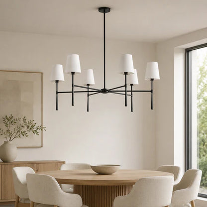 Mid Century Fabric Chandelier Ceiling Light | Galvexa