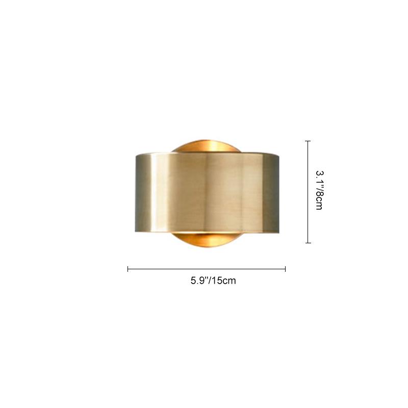 Mid Century One Light Minimalist Metal Wall Sconce | Quorel