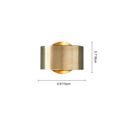 Mid Century One Light Minimalist Metal Wall Sconce | Quorel