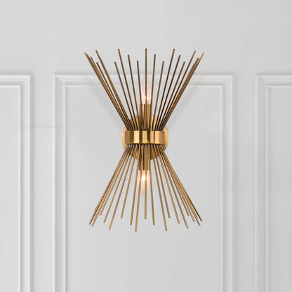 Mid Century Starburst Sconce Light E14 Two Light | Renvica