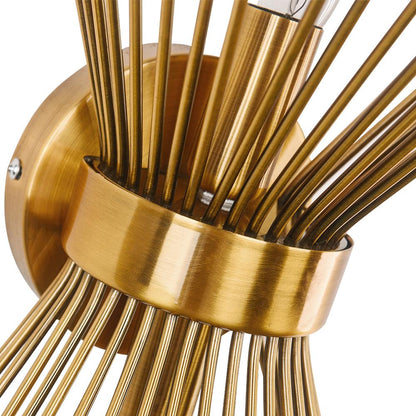 Mid Century Starburst Sconce Light E14 Two Light | Renvica