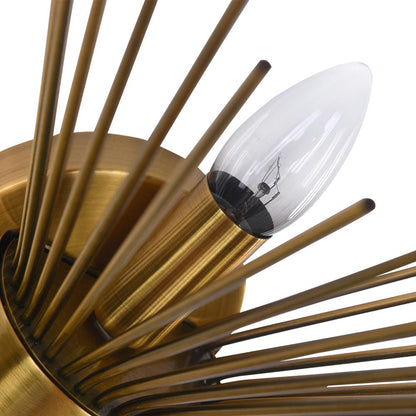 Mid Century Starburst Sconce Light E14 Two Light | Renvica