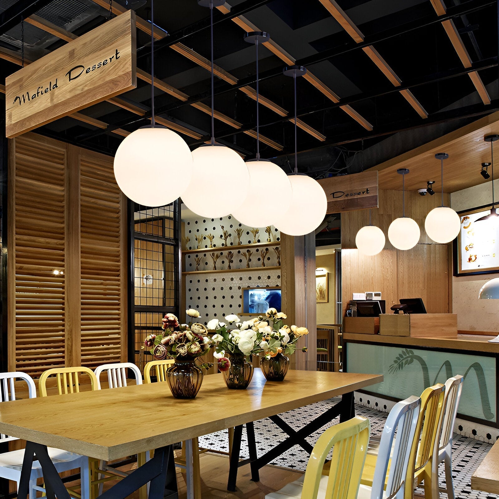 Milky Glass Nordic Pendant Light for Modern Spaces | Tirvex