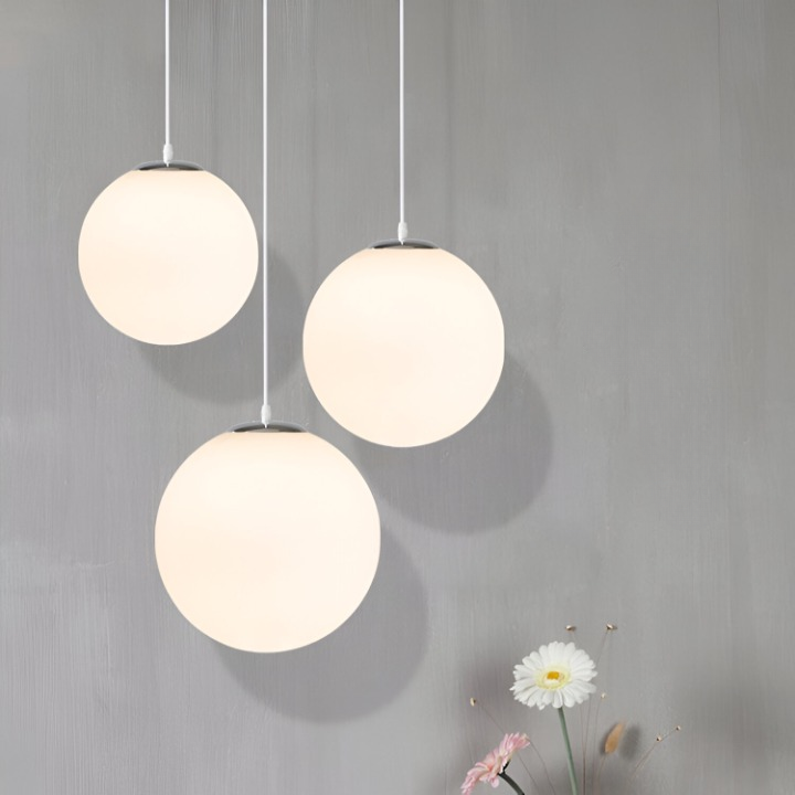 Milky Glass Nordic Pendant Light for Modern Spaces | Tirvex