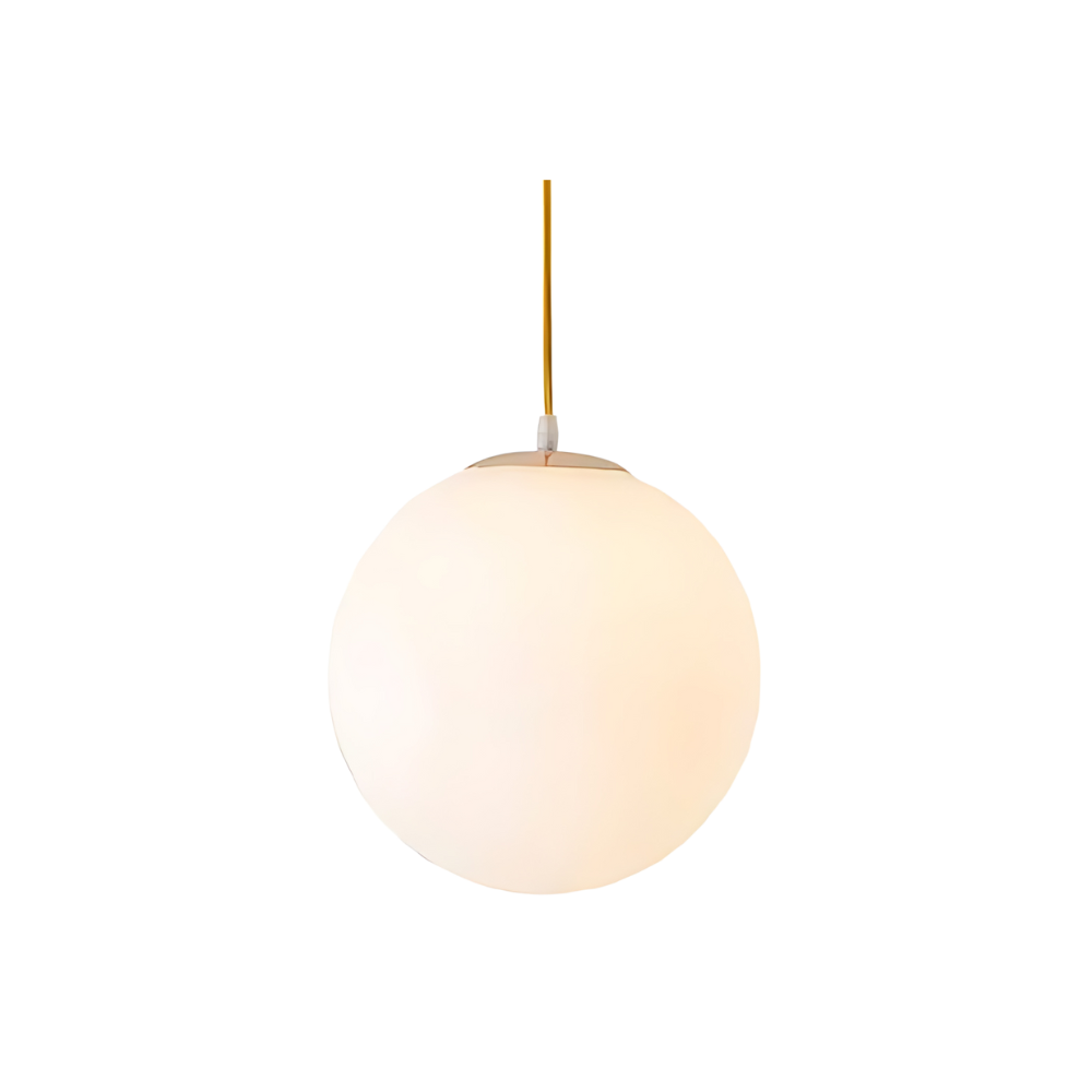 Milky Glass Nordic Pendant Light for Modern Spaces | Tirvex