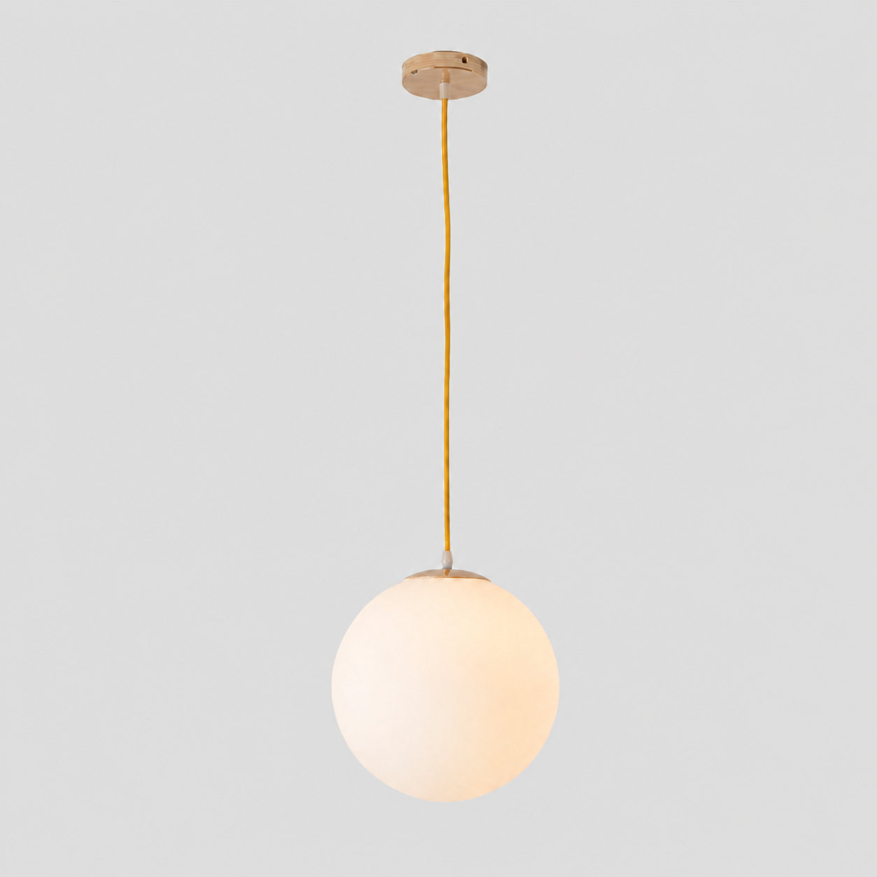 Milky Glass Nordic Pendant Light for Modern Spaces | Tirvex