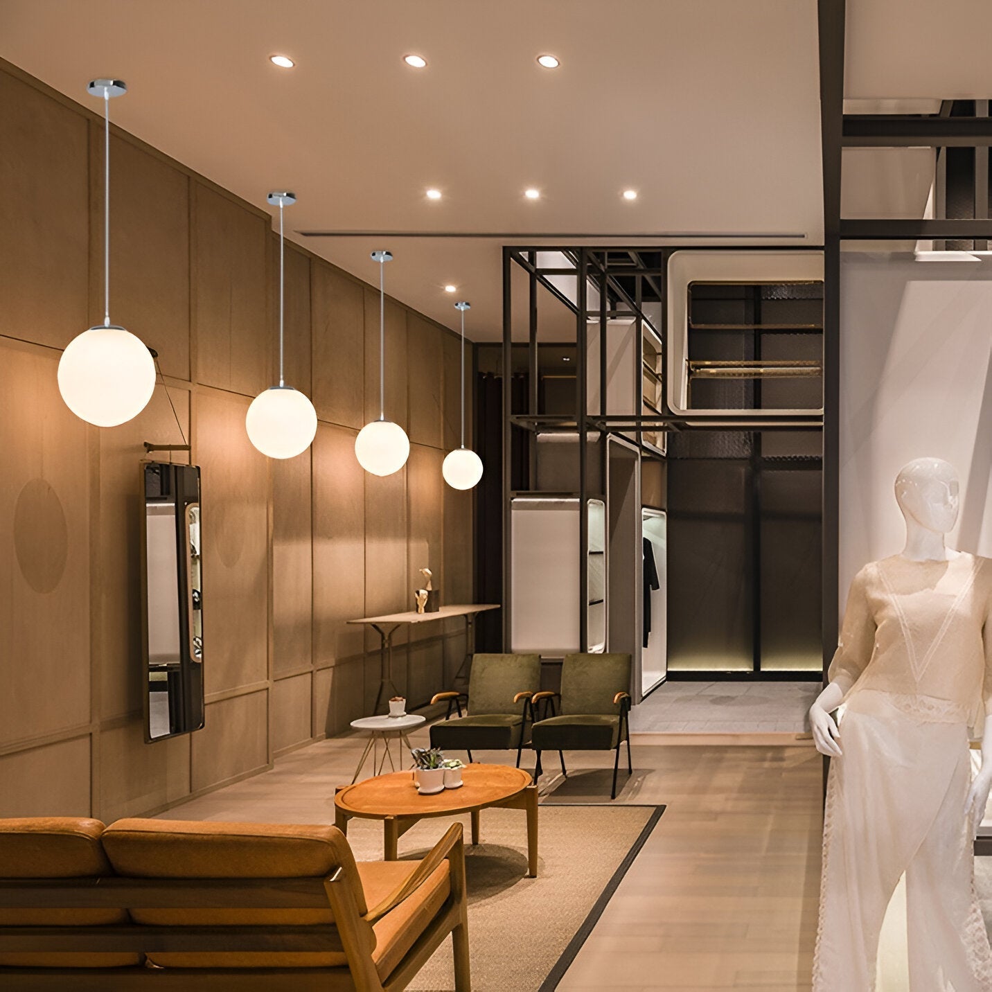 Milky Glass Nordic Pendant Light for Modern Spaces | Tirvex