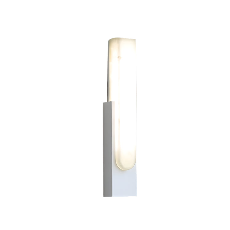 Minimalist Artificial Alabaster LED Wall Light | Alviora