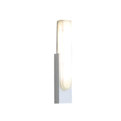 Minimalist Artificial Alabaster LED Wall Light | Alviora