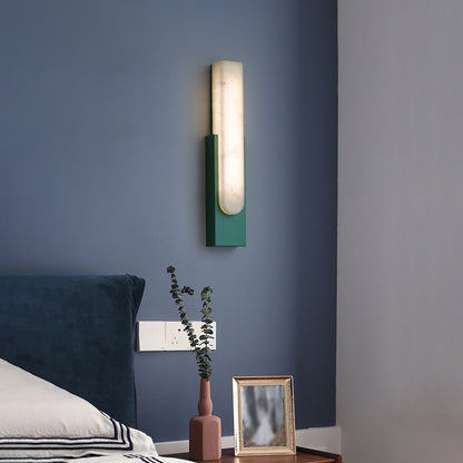 Minimalist Artificial Alabaster LED Wall Light | Alviora