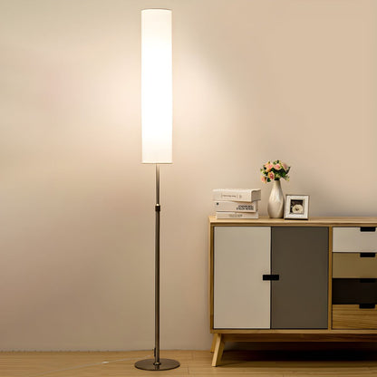 Minimalist Floor Lamp With Fabric Shade Reading Light | Cadrion