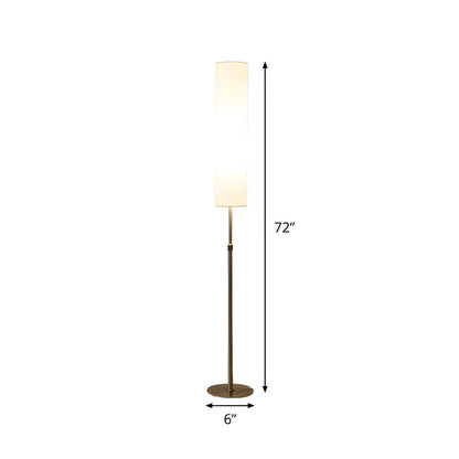 Minimalist Floor Lamp With Fabric Shade Reading Light | Cadrion
