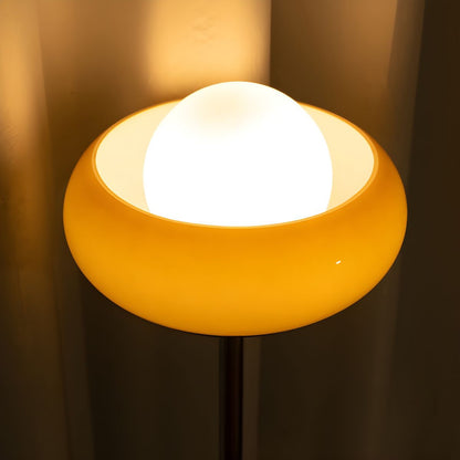Minimalist Floor Lamp With Frosted Glass Globe Light | Tavero