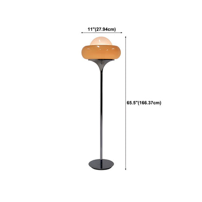 Minimalist Floor Lamp With Frosted Glass Globe Light | Tavero