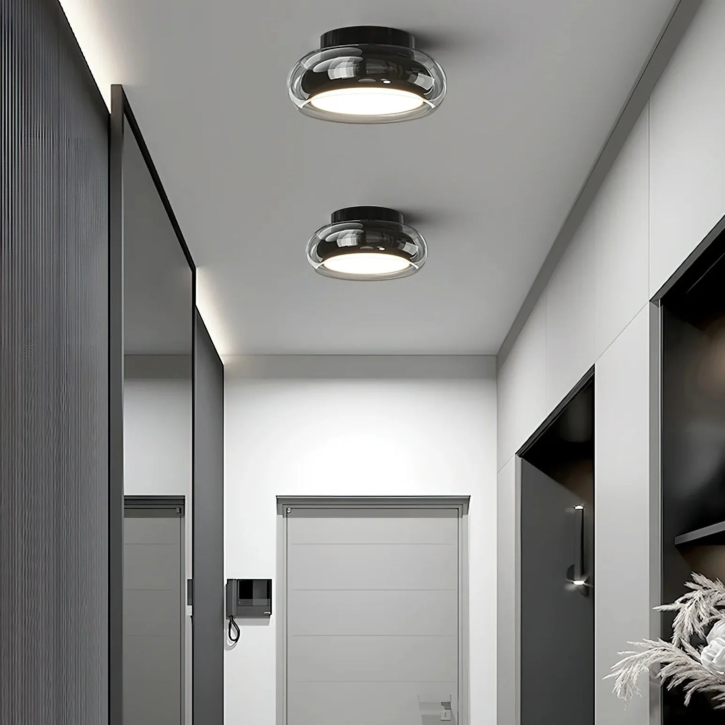 Minimalist Glass Shade Ceiling Light for Interiors | Norora