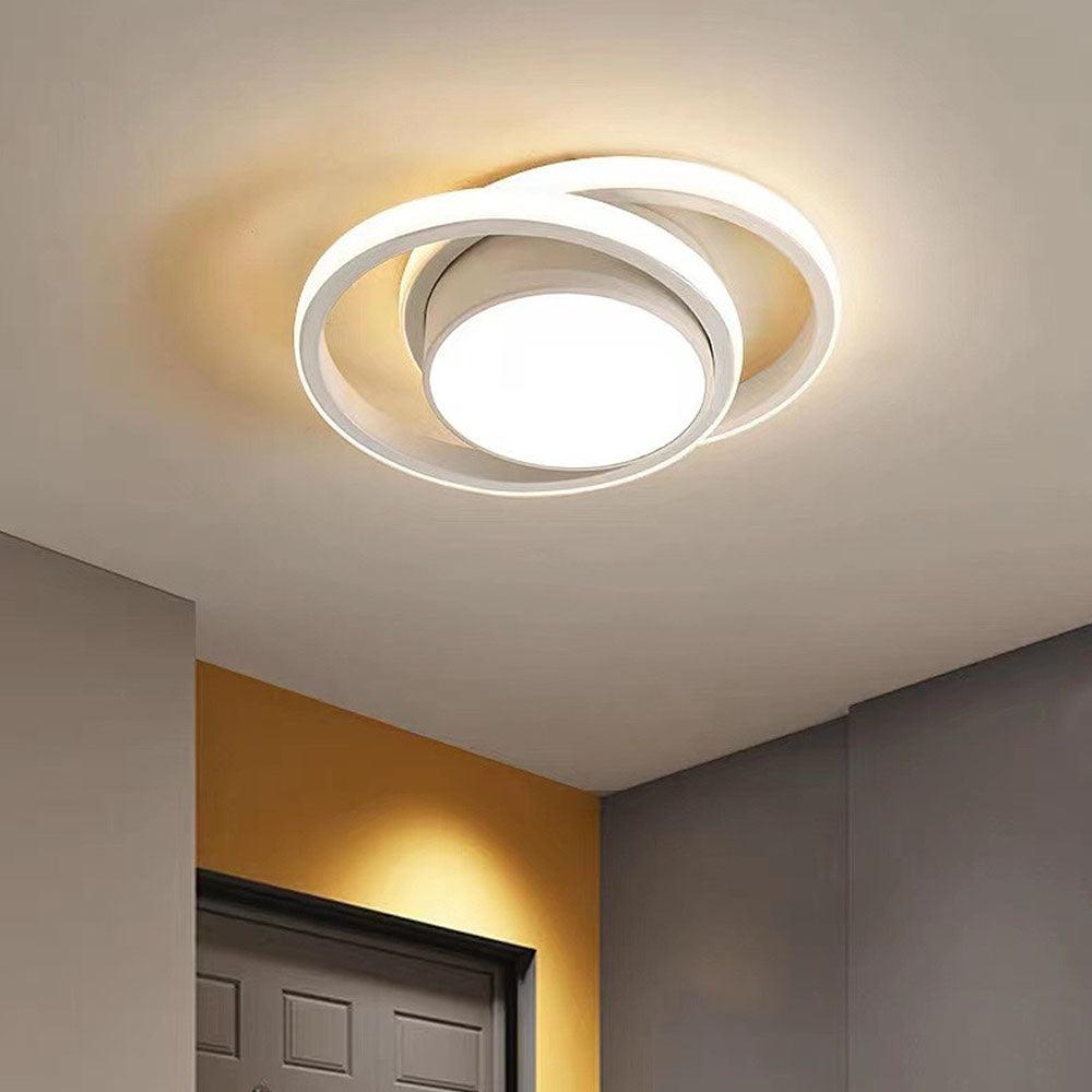 Minimalist LED Ceiling Light with Dual Ring Design | Valiero