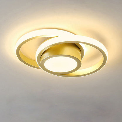 Minimalist LED Ceiling Light with Dual Ring Design | Valiero