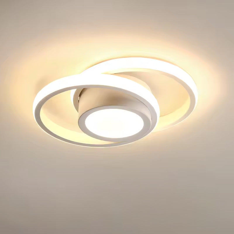 Minimalist LED Ceiling Light with Dual Ring Design | Valiero