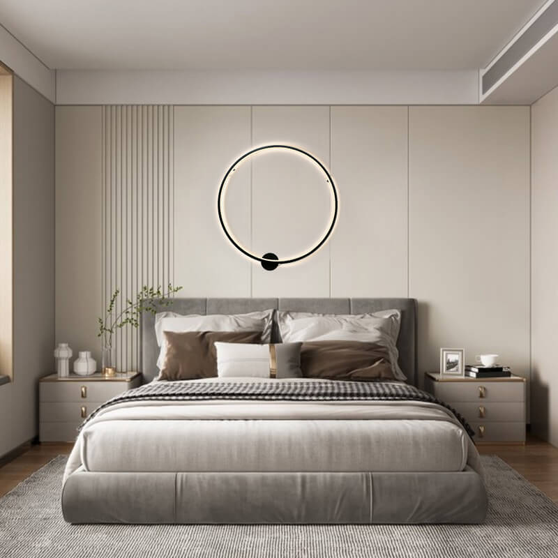 Minimalist LED Round Mood Wall Sconce Bedside Lights | Trivon