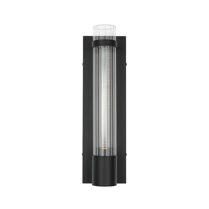 Minimalist Linear Tube Reeded Glass Wall Sconce | Zorela