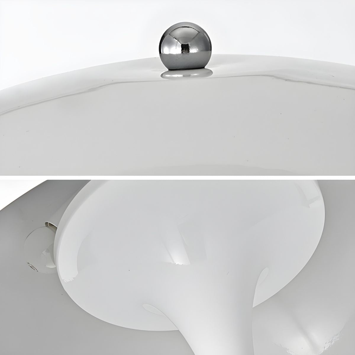 Minimalist Metal Floor Lamp Acrylic Dome Shade | Renlica