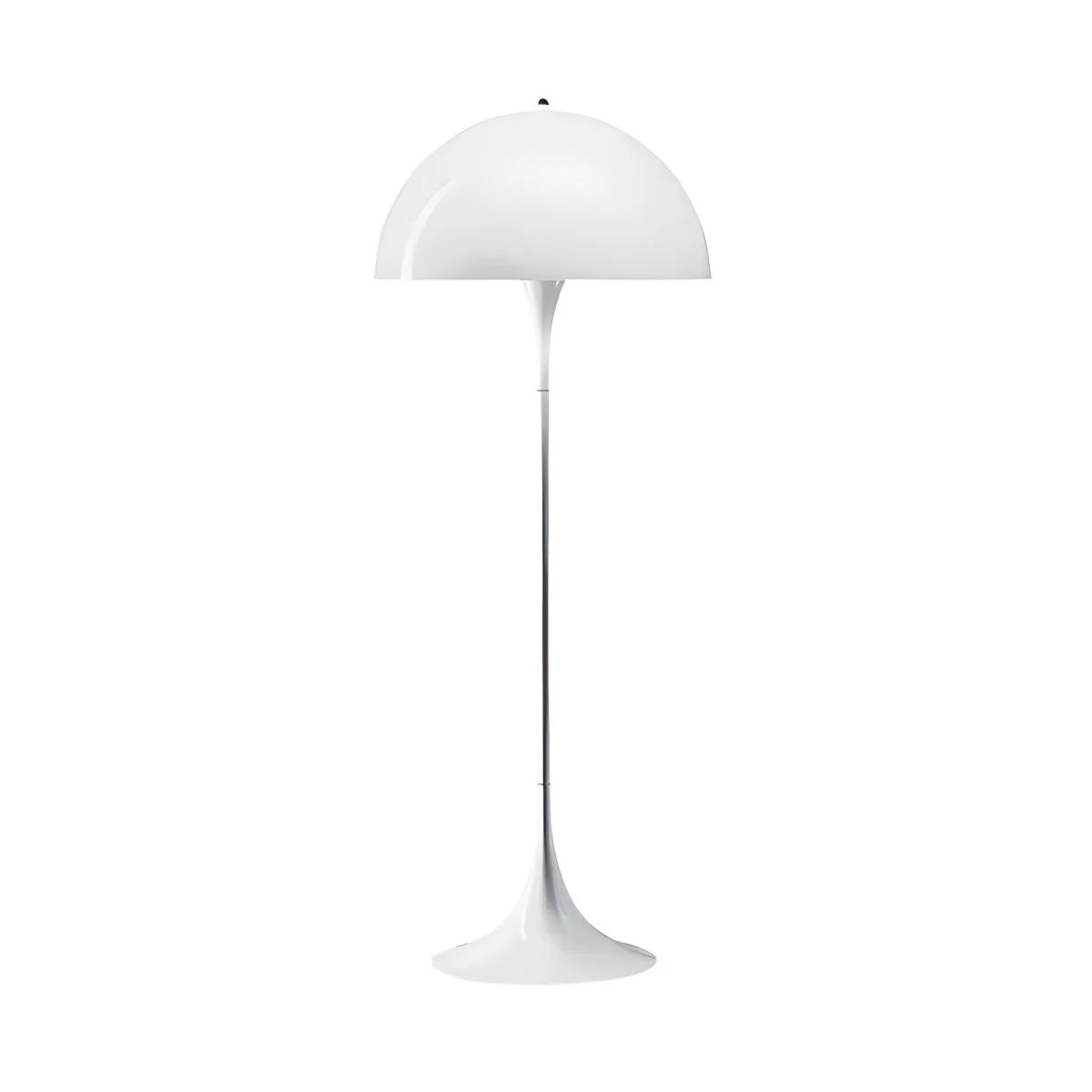 Minimalist Metal Floor Lamp Acrylic Dome Shade | Renlica