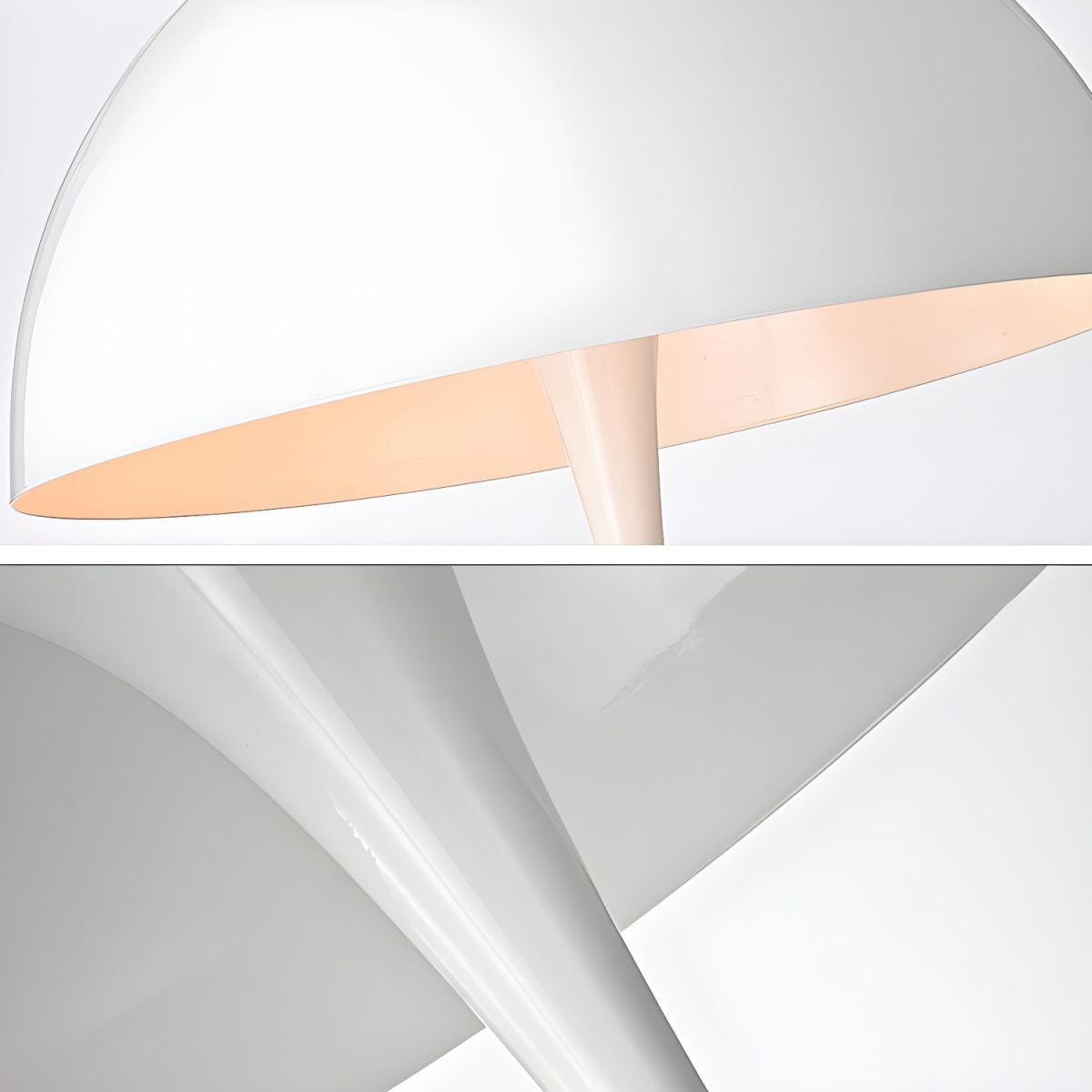 Minimalist Metal Floor Lamp Acrylic Dome Shade | Renlica