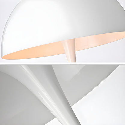 Minimalist Metal Floor Lamp Acrylic Dome Shade | Renlica