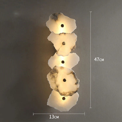 Minimalist Solid Marble LED Wall Light for Modern Spaces | Marmola