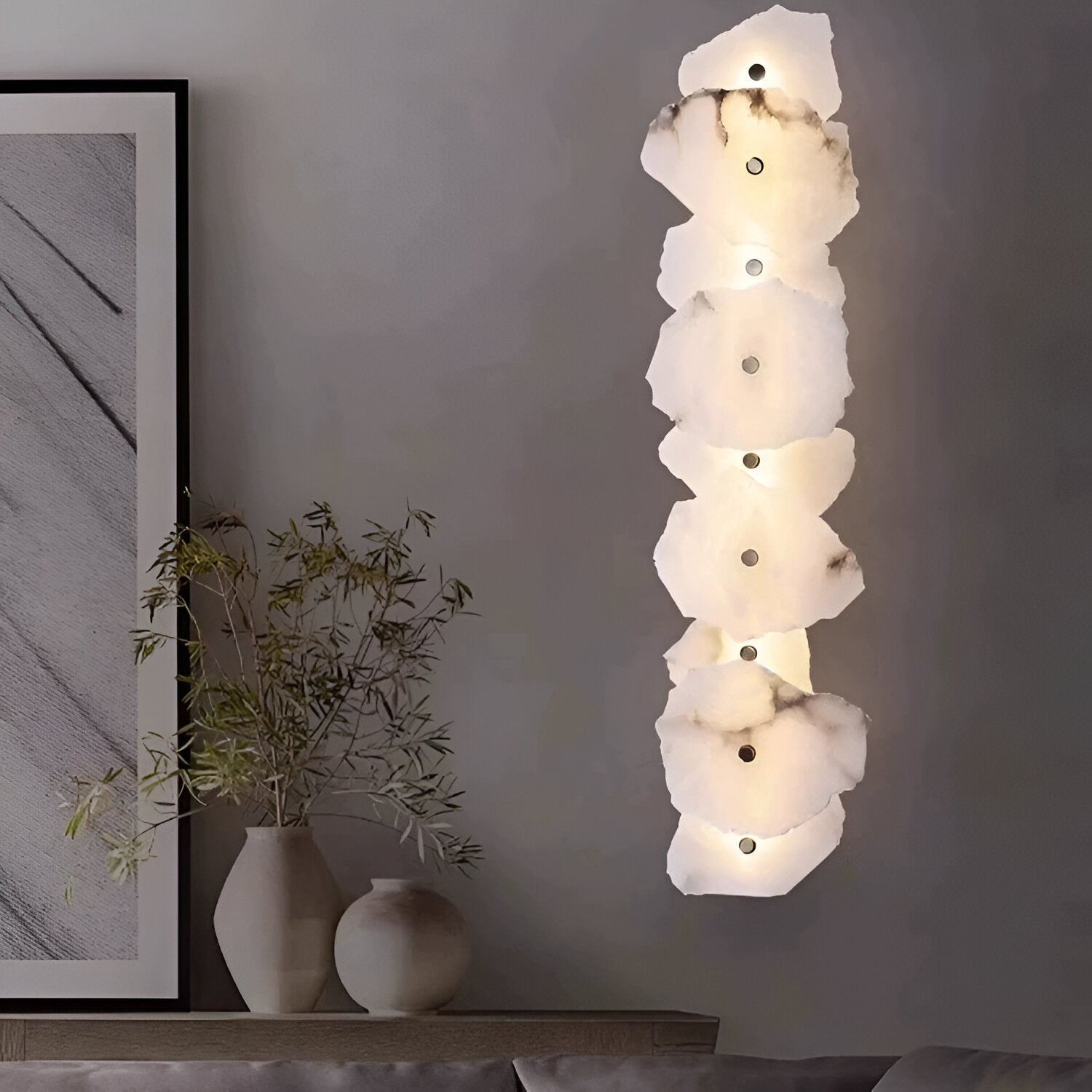 Minimalist Solid Marble LED Wall Light for Modern Spaces | Marmola