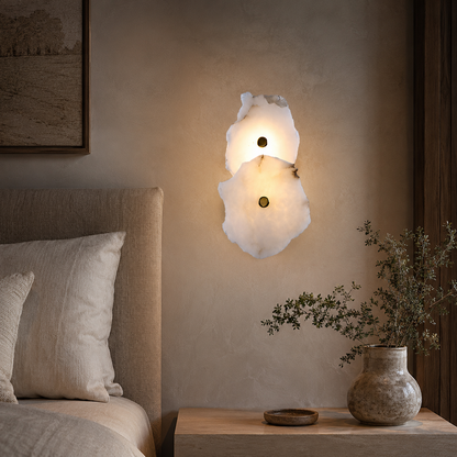 Minimalist Solid Marble LED Wall Light for Modern Spaces | Marmola