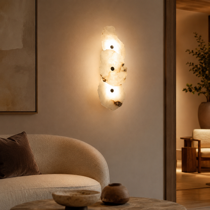 Minimalist Solid Marble LED Wall Light for Modern Spaces | Marmola