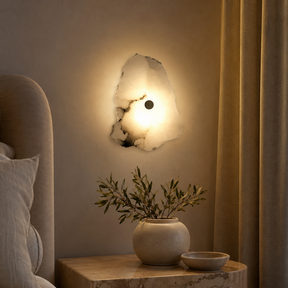 Minimalist Solid Marble LED Wall Light for Modern Spaces | Marmola