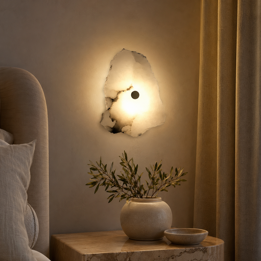 Minimalist Solid Marble LED Wall Light for Modern Spaces | Marmola