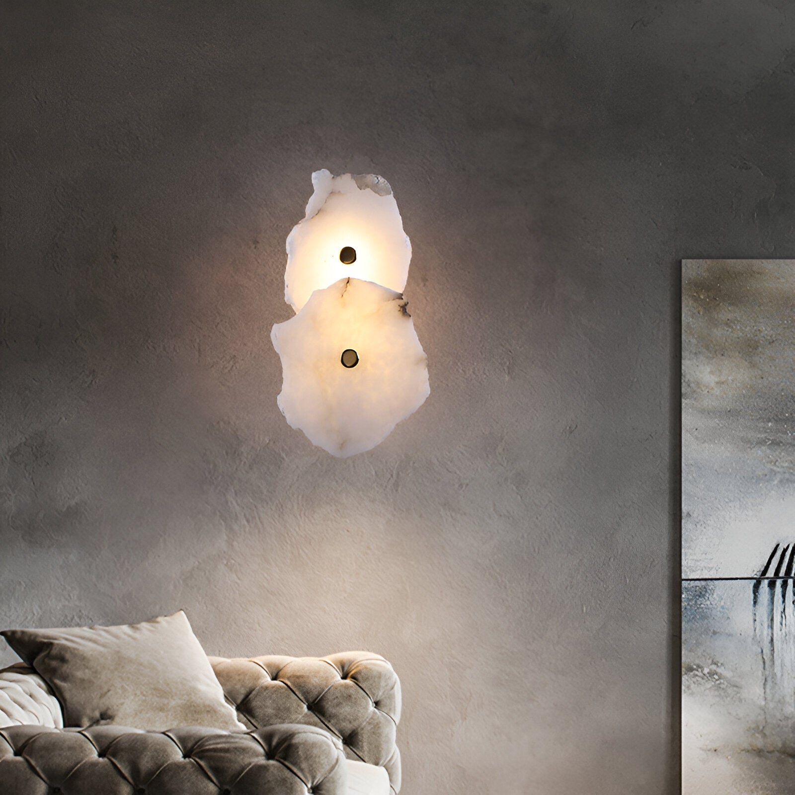 Minimalist Solid Marble LED Wall Light for Modern Spaces | Marmola