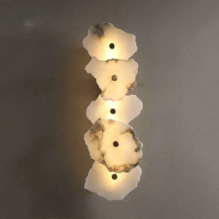 Minimalist Solid Marble LED Wall Light for Modern Spaces | Marmola