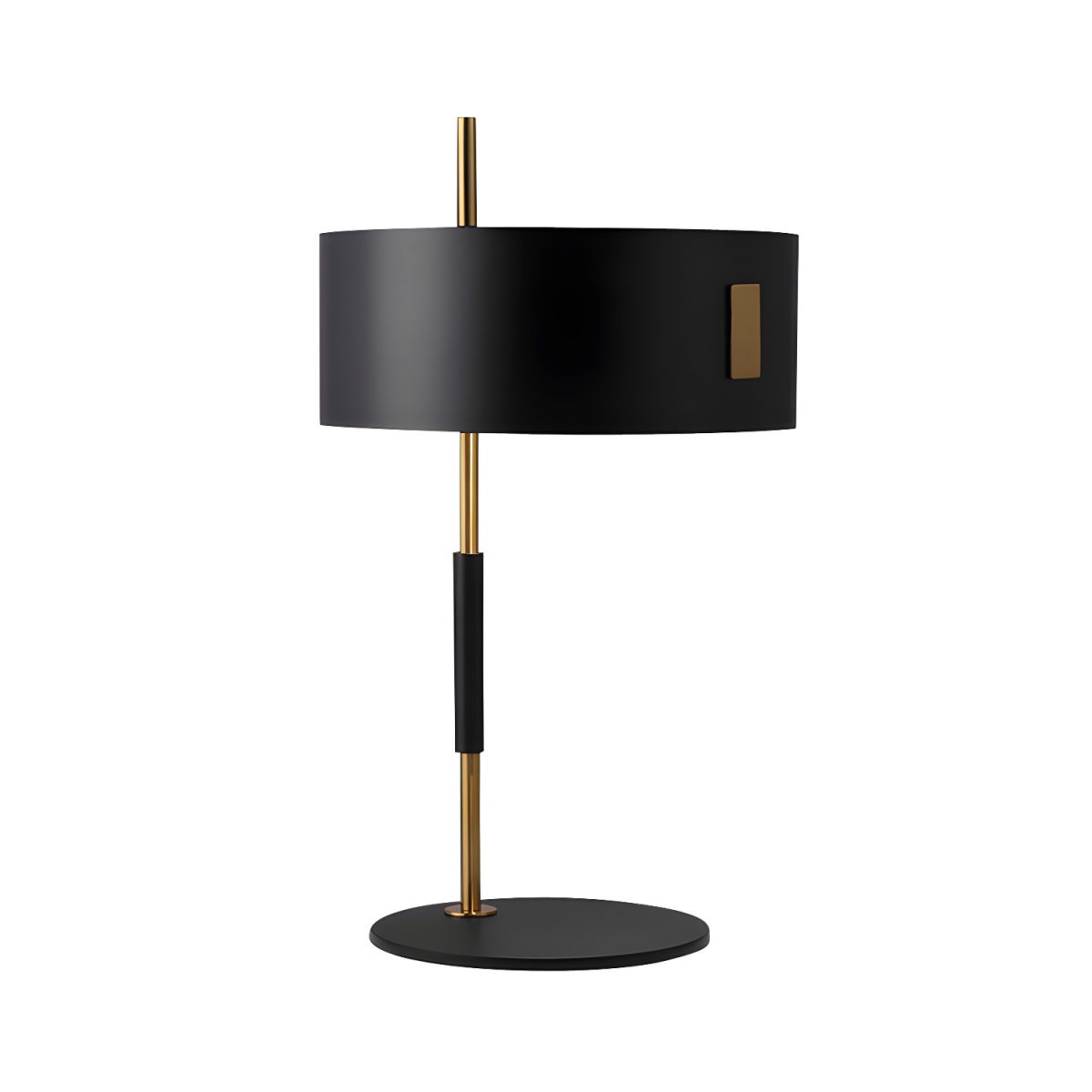 Minimalist Table Lamp with Black Shade Metal Base | Lioris